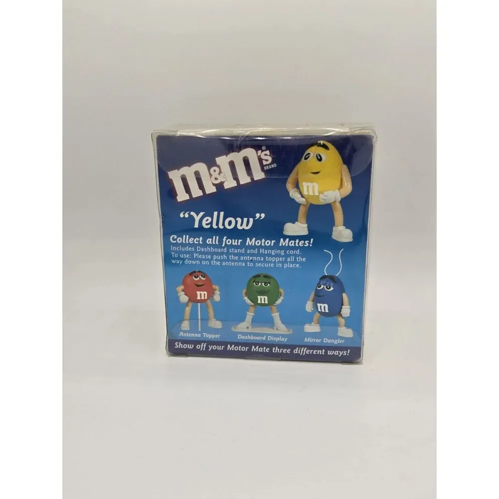 M&Ms Candy Motor Mates Dash or Antennae‎ Ornament Yellow 2003 Official
